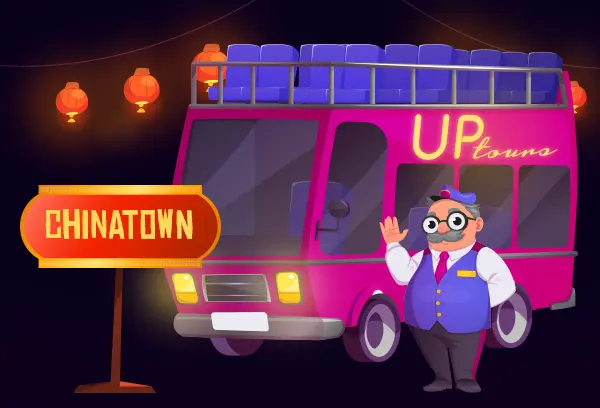 UPtours first stop — Chinatown